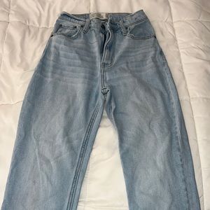 Jeans curve love Abercrombie ankle straight short size 24 very good condition